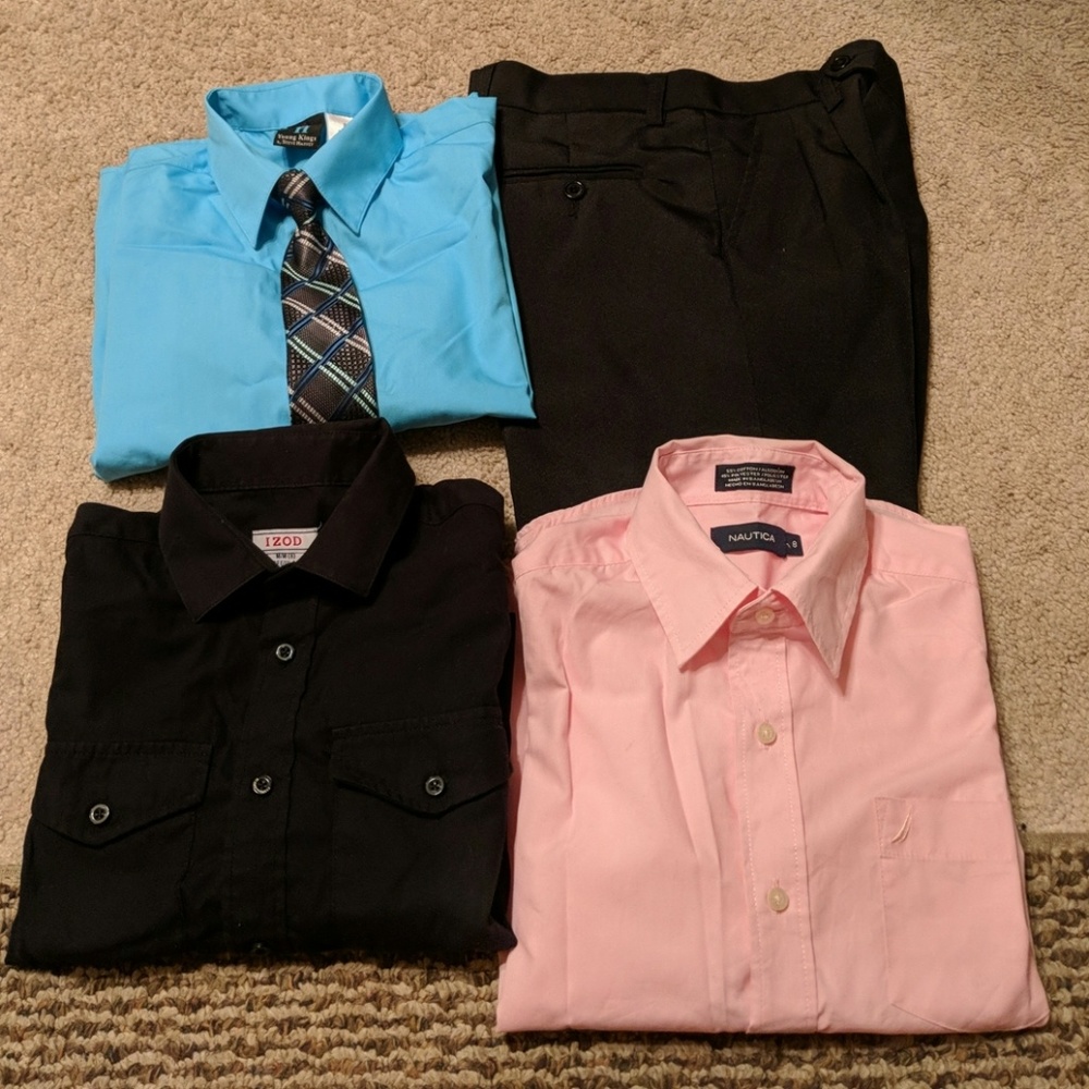 Boys dress clothes size 8 bundle